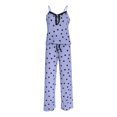 thumbnail image 5 of Tnhcen Romantic Heart Print Pajama Set Women's Camisole & Pants Sleepwear (S-2XL) Soft & Stretchy, 5 of 5