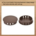 thumbnail image 4 of Uxcell 64PCS 60mm Tapones de Plástico Marrón, Tapas de Agujeros de Panel Tipo Flush, 4 of 6