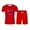 Red, variant on Tracksuit Men Men's Casual Suits Summer Loose Fit Printed Design Comfortable Stretchy Fabric Daily Wear T Shirt Running Suit Men Halloween Suit Formal Wool Jacket Silk Mens Bathing Suits Sex Beige XL