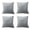 Gray, variant on Cterwk 4 Pack Throw Pillow Covers Decorative Square Solid Thick Super Soft Velvet Cushion Case for Sofa Couch Living Room Office, 16 x 16inch