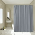 thumbnail image 6 of Gray Plastic Shower Curtain Liner, Waterproof Bathroom Liner with Magnets and Hooks, 70x70 Inches,Vsgery, 6 of 8