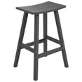 thumbnail image 1 of Florence Outdoor 29" HDPE Plastic Saddle Seat Barstool in Gray, 1 of 6