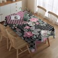 thumbnail image 2 of Pioneer Flower Floral Print Pattern Rectangle Tablecloth 60"x84",Waterproof Polyester Rectangle Table Cloth, Wipeable Spillproof Polyester Tablecloth for Dining, Camping, Indoor and Outdoor, 2 of 5