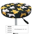thumbnail image 4 of Pofeuu Lilies Flowers Print Round Bar Stool Covers - Super Soft and Washable Elastic Stool Cushion Slipcover Easy Clean Velvet-13 inch, 4 of 7