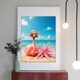 thumbnail image 2 of Diamond Art Kits for Adults - 5d Pink Flamingo Beach Vacation Diamond Painting for Adults, Diamond Art for Adults Beginners, Diamond Painting Kits for Adults for Home Wall Decor, 2 of 7