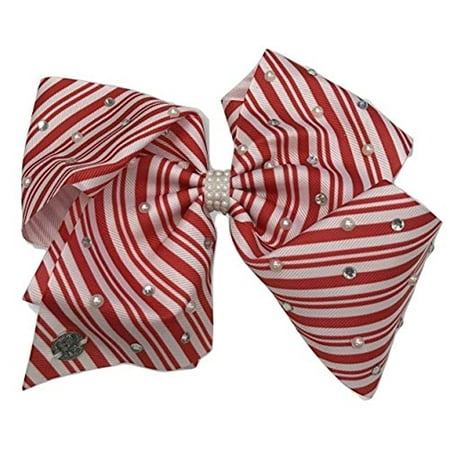 Jojo Siwa Candy Cane Stripe Large Christmas Bow | Walmart Canada
