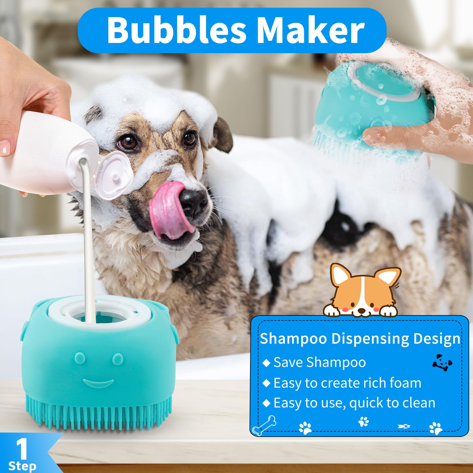 Ljsxfi 7-Piece Pet Grooming Brush Kit for Cats and Dogs photo 3