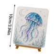thumbnail image 3 of Beach Themed Sea Glass Art DIY Kit, 8 Designs with Canvas Board Tweezers Wooden Easel, Beginner Friendly Nautical Craft Set Handmade Home Decor Gift, 3 of 6