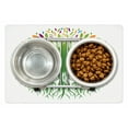 thumbnail image 1 of Tree of Life Pet Mat for Food and Water, Colorful Round Abstract Tree Life and Soul Eco Nature Design Image, Non-Slip Rubber Mat for Dogs and Cats, 18" X 12", by Ambesonne, 1 of 1
