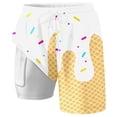 thumbnail image 4 of Men Swim Trunks Elastic Waist Drawstring Bathing Suit Shorts Light Mens Bathing Suit 9 Inch Inseam Mens Swim Trunks Summer Beach Athletic Fit Men Swim Brief, 4 of 4