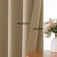 thumbnail image 4 of MKHILL Vela Taupe Blackout Tier Curtains 36 Inch Length 2 Panels, Thermal Insulated Room Darkening Rod Pocket Small Window Drapes for Kitchen Bathroom Cafe Camper, Each 30"W x 36"L, 4 of 10