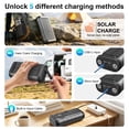 thumbnail image 6 of SOLPOWBEN 59800mAh Solar Power Bank, Portable 3-in-1 Wireless Charger, 20W Fast Charging External Battery Pack with Hand Crank, 6 Outputs, Dual Flashlight for Hiking Camping Essentials, 6 of 10