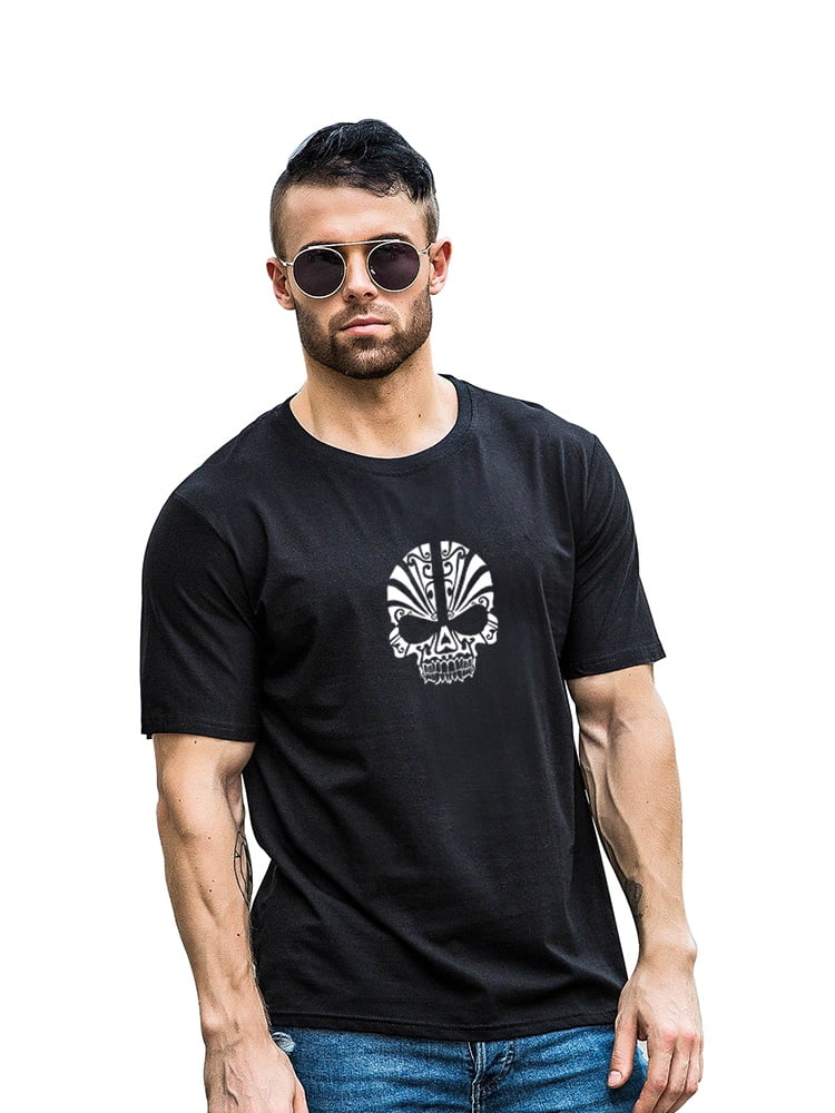Punk Graphic Print Mens Short Sleeve Gildan Black Cotton T-Shirt New In Bag 