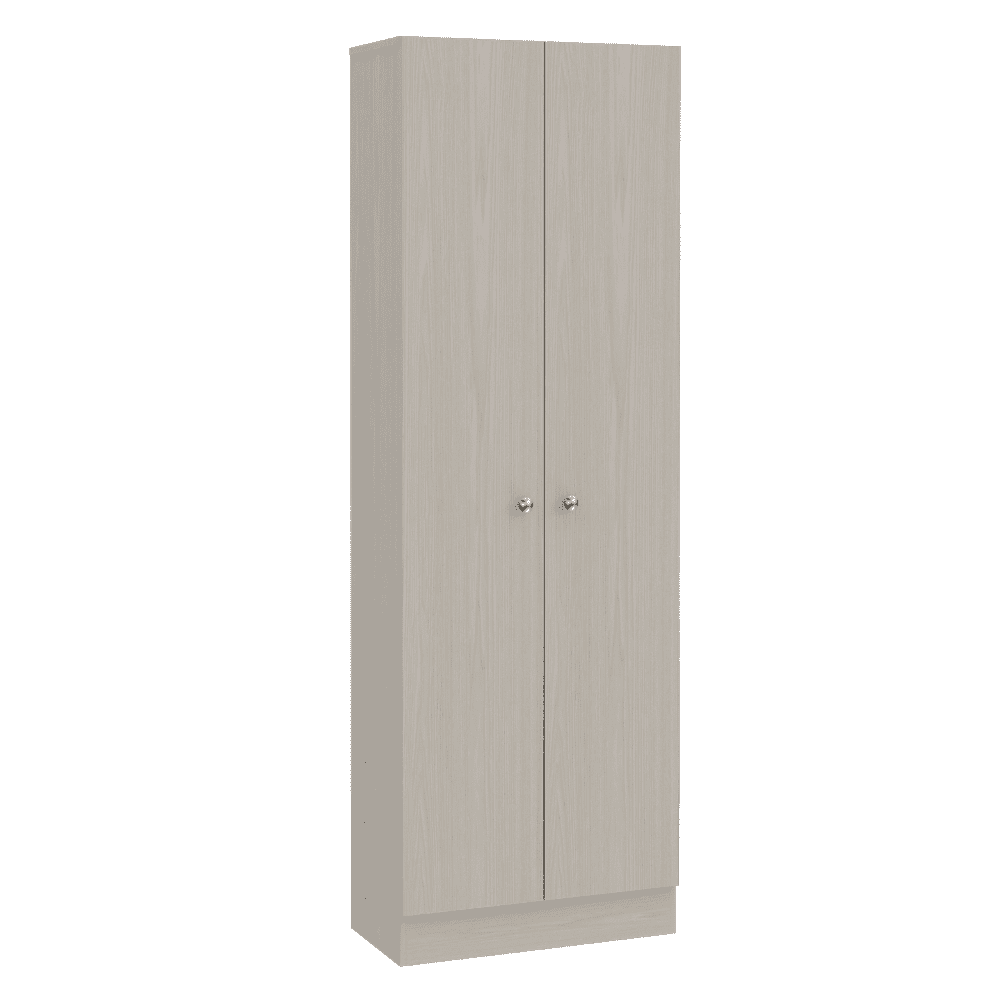 Multistorage Pantry Cabinet, Five Shelves, Double Door Cabinet White