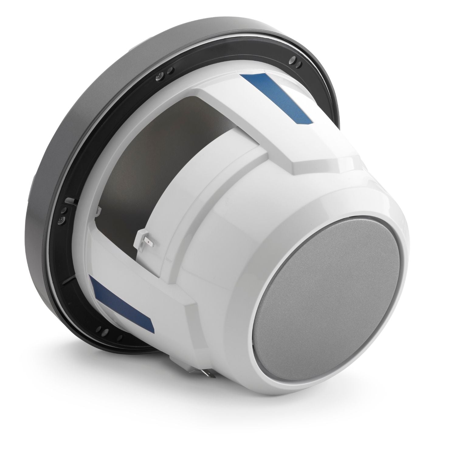 JL Audio M6-880X-S-GmTi-i 8.8-inch (224 mm) Marine Coaxial Speakers with Transflective™ LED Lighting, Gray Metallic Trim Ring, Titanium Sport Grille