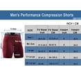 thumbnail image 6 of Cadmus Men's Running Compression Shorts Athletic Workout Performance Underwear 3 Pack,Black, Grey, Red,X-Large, 6 of 7