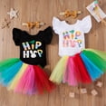 thumbnail image 4 of Honganda Girl?s 3Pcs Clothes Set, Short Sleeve Tops with Skirt and Headband, 4 of 8