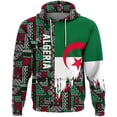 thumbnail image 3 of Sudadera con capucha y estampado de bandera de Argelia DZ vintage para hombre, estilo hip hop, con personalidad, a la moda, de manga larga, 3 of 5