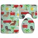 thumbnail image 1 of ABPHQTO Perro Dachshund Summer Hippie Bus Juego de alfombras de baño de 3 piezas Alfombra de baño Alfombra de contorno y tapa de inodoro ABPHQTO Cont-CHAPPLE-32512, 1 of 2