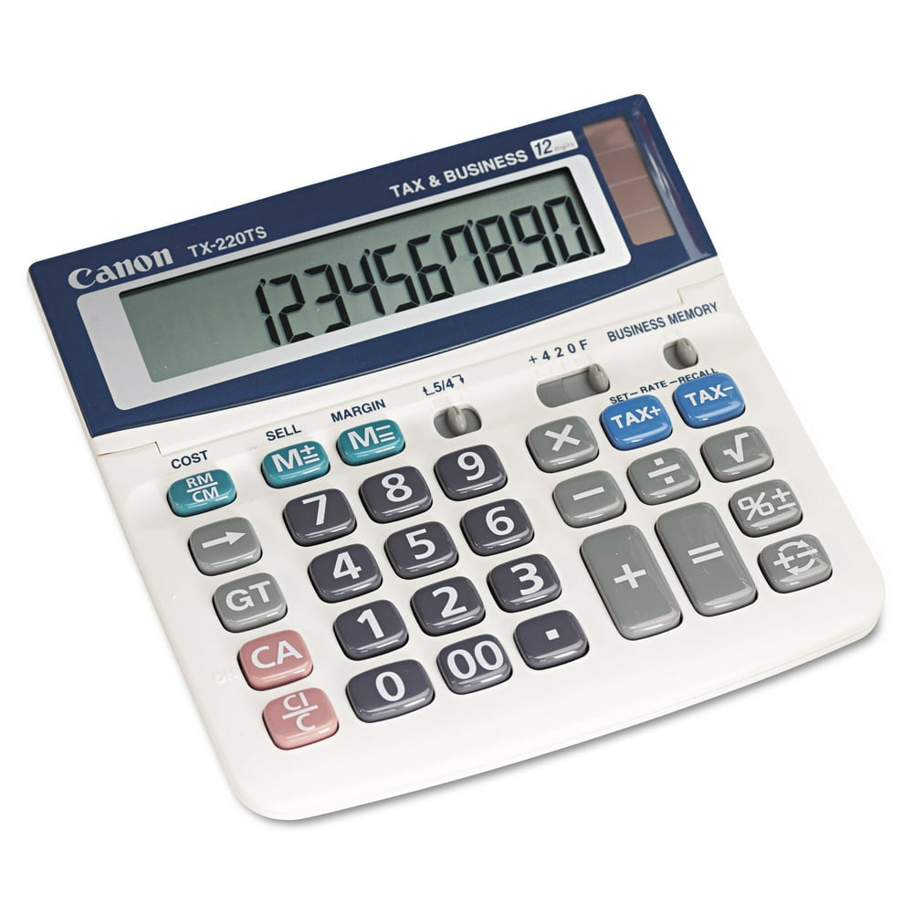 Canon TX220TS Mini Desktop Handheld Calculator, 12Digit LCD Walmart