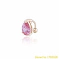 thumbnail image 4 of Adjustable Multicolor Zinc Alloy Reverse Heart Crystal Dangle Navel Ring, 4 of 10