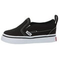 thumbnail image 2 of Vans Kids Slip-On V (Infant/Toddler) (Canvas) Black/True White, 2 of 5