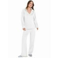 thumbnail image 2 of Women 2 Piece Outfits 2025 Fall Fashion Wide Leg Pants Lounge Set Leisure Travel Vacation Sweatsuits White S, 2 of 9