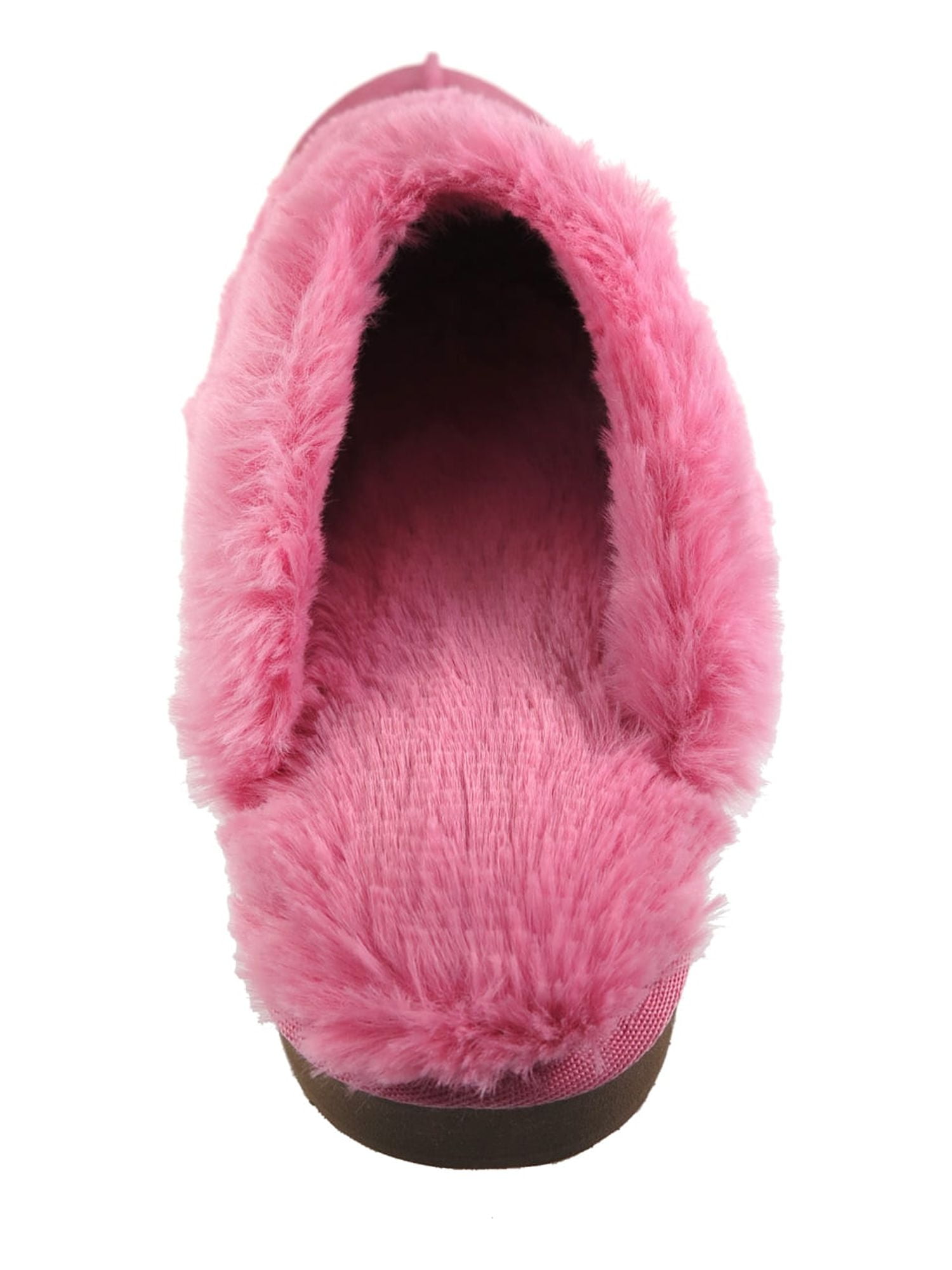 Joyspun Women's Faux Suede Platform Clog Slippers