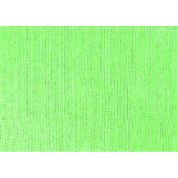 Ahgly Company Indoor Rectangle Solid Green Modern Area Rugs, 2' x 4'