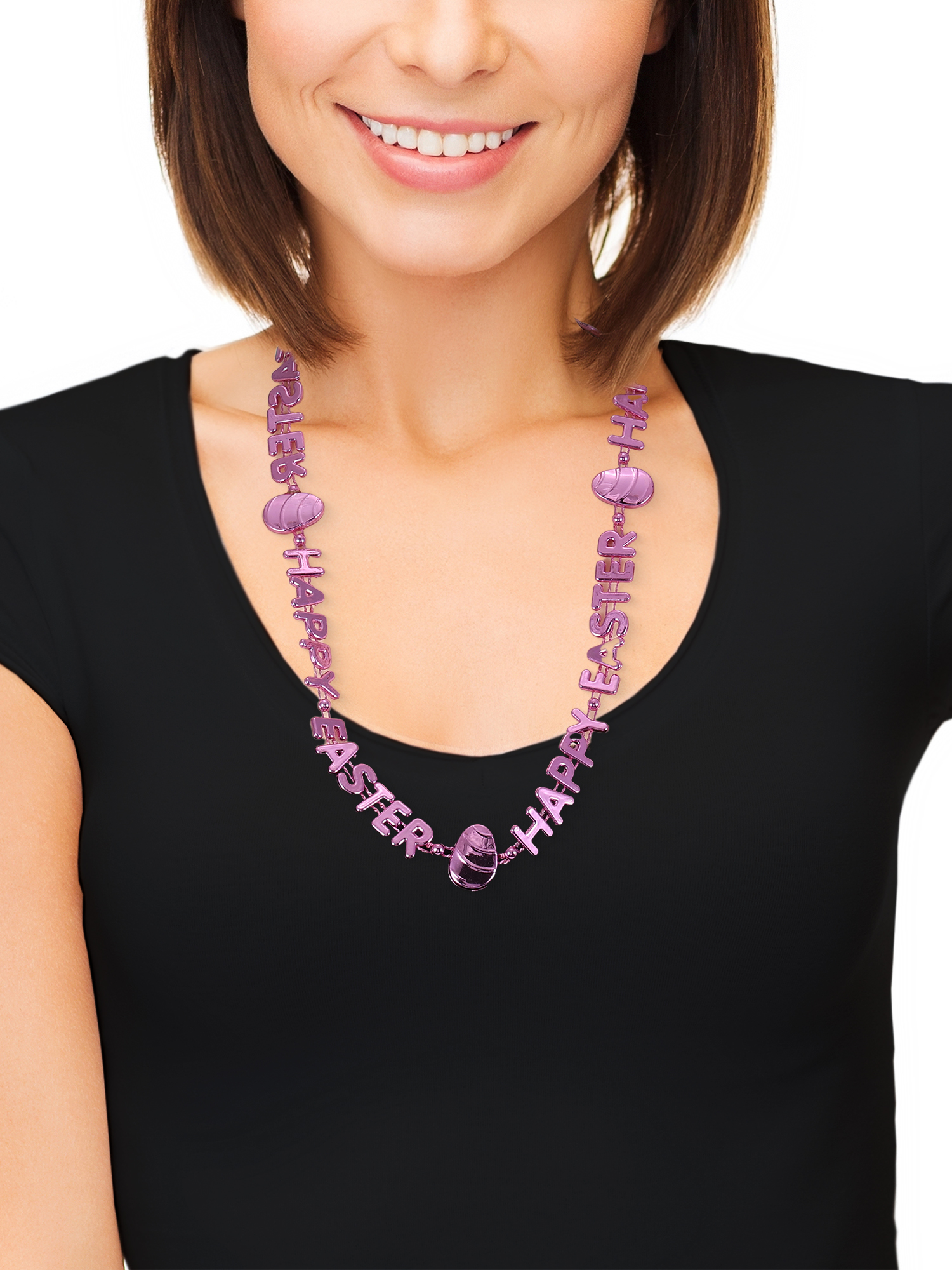 Way to Celebrate Easter Festive Metallic Necklace Set
