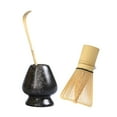 thumbnail image 3 of 3x Traditional Matcha Ceremony Set with Tea Spoon,Handmade Bamboo Matcha Whisk and Bowl for Matcha Ceremony,Beginner Best Gift Black, 3 of 7
