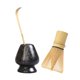 thumbnail image 4 of Juego de Matcha japonés de té Matcha Juego de 3 que incluye Matcha, cuchara tradicional, cuchara de té y de cerámica Negro BLESIY batidor de matcha, 4 of 8