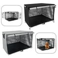 thumbnail image 5 of Fakrich Collapsible Dog Crate Cover,Durable Windproof Polyester Pet Kennel Oxford Fabric Covers,Breathable Blackout Cover for 1/2/3 Door Dog Cage (25" L x 19.6" W x 19" H,Black), 5 of 6