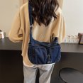 thumbnail image 3 of Bolso Bandolera Messenger Denim para Mujer Compras Viajes, 3 of 9