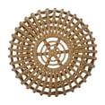 thumbnail image 4 of Benjara Outdoor Side Table- Open Design- 20" Light Brown Woven Wicker, 4 of 5