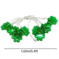 thumbnail image 2 of Steadline St Patrick's Day LED String Lights - Battery Operated Shamrock Fairy Lights for Irish Party Decor - Waterproof Outdoor Indoor Decoration for Holiday Wedding Birthday Celebration, 2 of 6