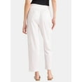 thumbnail image 3 of Time and Tru Women’s and Women’s Plus Linen Blend Cropped Cargo Pants, 27" Inseam, Sizes XS-3XL, 3 of 5