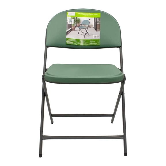 Silla Plegable Mainstays 46.2x50.5x76.5 cm de Resina Verde