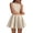 Beige, variant on Spring Dresses for Women Elegant Classy A Line Casual Graduation Business Work Party Cocktail Short Dress
