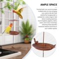 thumbnail image 4 of Hanging Bird Bath Hanging Bird Feeder Metal Bird Baths for Ourdoors Hanging Tray Bird Bath Tray or Bird Water B, 4 of 5