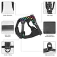 thumbnail image 3 of Vsdgher Rainbow Hearts Pattern Dog Harness,No Pull Pet Harness with Soft Padded Handle,Adjustable Reflective Vest with 2 Buckles,4 Slide Buckles,S-XL Small, 3 of 4