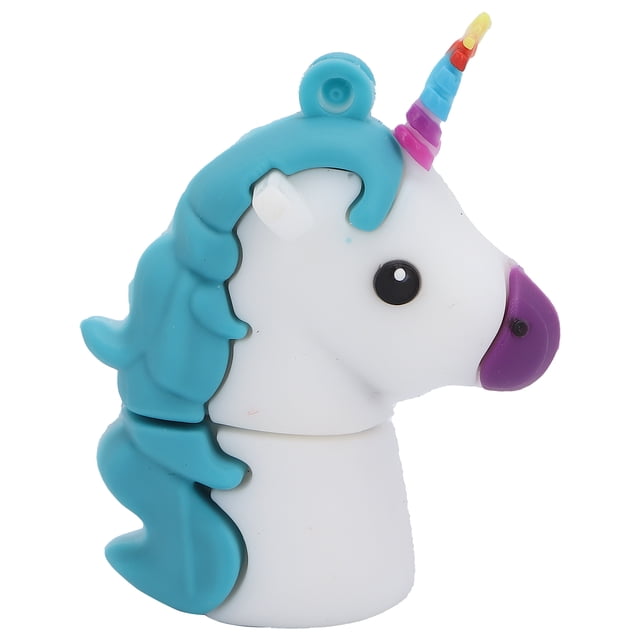 Unidad flash USB 2.0 con diseño de animal azul, herramienta de almacenamiento de datos, regalo creativo para familiares y amigos, 16 GB
