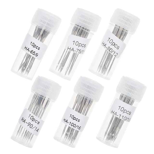 STRANDCHIC 60Pcs Portable Sewing Machine Needles Sturdy Stainless Steel Needles for Craft Projects