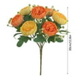 thumbnail image 3 of DAMAI Artificial Peonies Branch with Stem 7 Head Realistic Reusable Home Wedding Party Faux Flower Floral Decoration Purple for Wedding Party Dining Table Decoration, 3 of 4