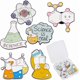 thumbnail image 1 of 1 caja de 6 pines de laboratorio de 6 estilos para insignias, broches de esmalte, equipo de laboratorio, frascos, insignias de solapa, broches lindos, 1 of 9