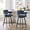 24 in Blue, variant on Hausfame 24" Swivel Counter Height Bar Stools, Linen Upholstered Full Back & Durable Metal Footrest, Blue, Set of 2