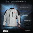 thumbnail image 3 of MSR Xplorer ADV Motorcycle Jacket – Waterproof Textile Riding Jacket with CE‑Armor‑Compatible Pockets, Venting & Reflective Accents - Men's X-Large Black, 3 of 7