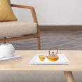 thumbnail image 5 of Raindrops 2pcs Tea Serving Style Tea Tray Restaurant Serving Tray Rectangular Water Cup Tray, 5 of 8