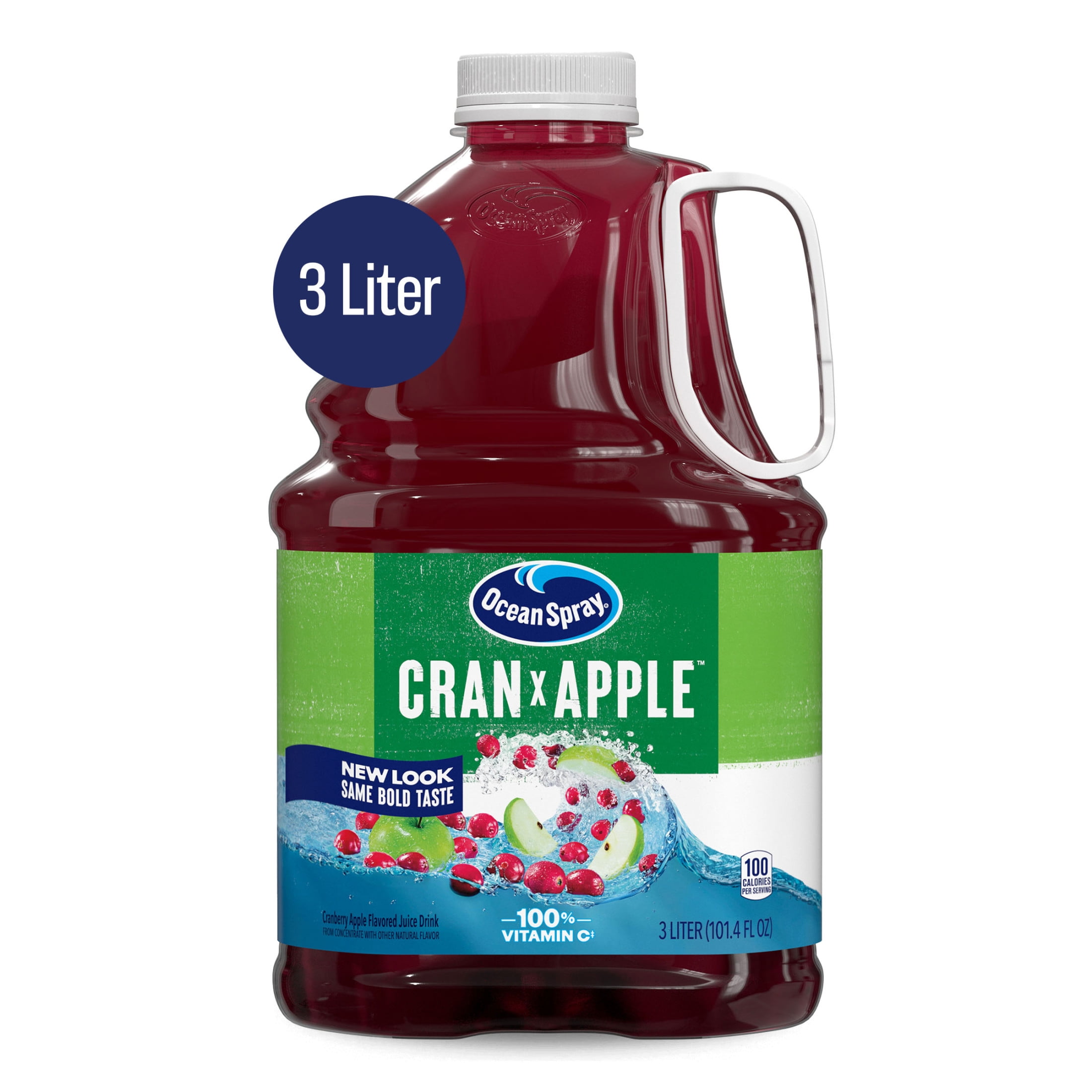 (6 pack) Ocean Spray® Cran-Apple™ Cranberry Apple Juice Drink, 101.4 fl oz Bottle