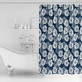 thumbnail image 4 of 72x78 Inch Shower Curtain Farmhouse Flowers Bathroom Decor Waterproof Fabric Bathtub Bath Curtains Decorative Country Pastoral Blue Floral Plants Extra Long Shower Curtain Set with Hooks, 4 of 6